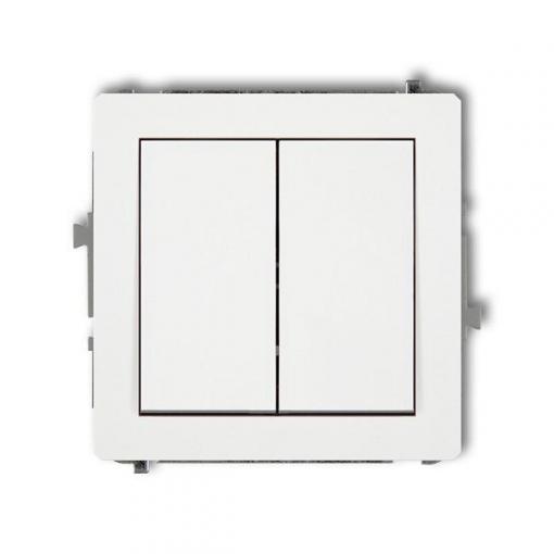 Vypínač č. 5 pod omítku DECO Karlik, bílý, 10 A / 250 V