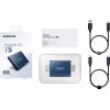 Externí SSD disk Samsung Portable T5, 500 GB, USB 3.2 (Gen 2) , Ocean Blue