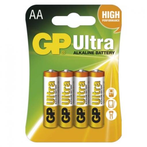 Baterie GP Ultra Alkaline R6 (AA, tužka) blistr cena za balení 4 ks