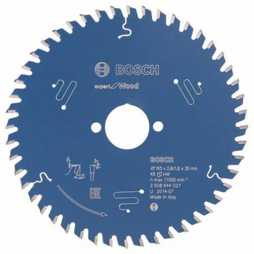 Bosch Accessories Expert for Wood 2608644027 pilový kotouč 165 x 30 x 1.6 mm Počet zubů (na palec): 48 1 ks