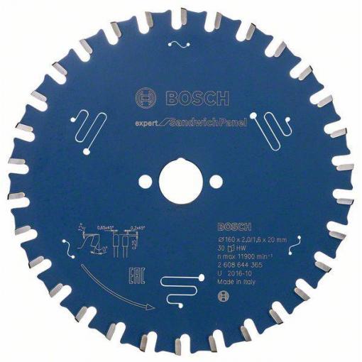 Bosch Accessories Expert for Sandwich Panel 2608644365 pilový kotouč 160 x 20 x 1.6 mm Počet zubů (na palec): 30 1 ks