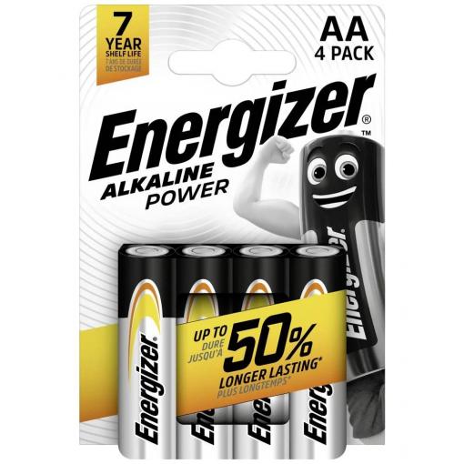 Baterie Energizer Alkalina Power AA/R06, Blistr cena za balení 4 ks