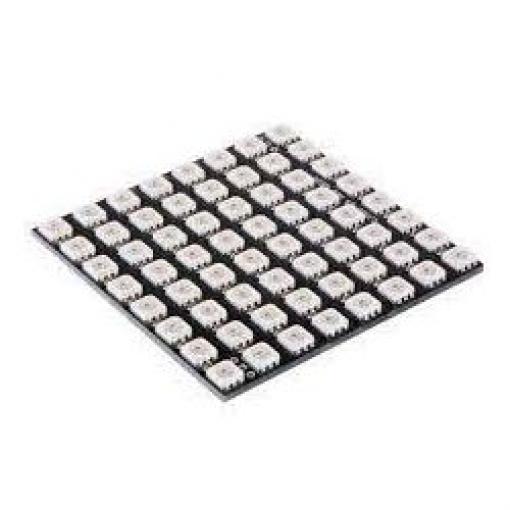 RGB LED čtverec, modul 8x8 Neopixel s WS2812