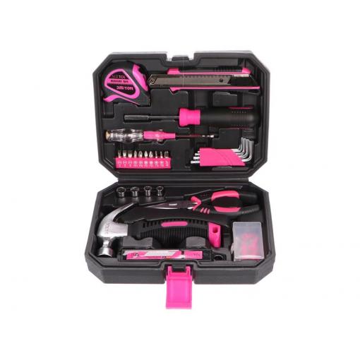 Sada nářadí SIXTOL SX3025 HOME PINK 66 66ks