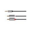 Kabel Jack 3.5mm stereo/2x Cinch 1m KRUGER & MATZ KM1218 Basic