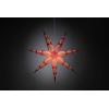 Konstsmide 2920-520 vánoční hvězda žárovka, LED červená, bílá s podstavcem