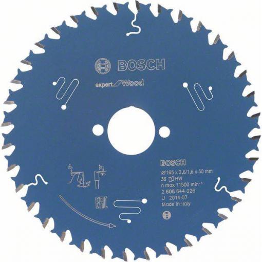 Bosch Accessories Expert for Wood 2608644026 pilový kotouč 165 x 30 x 1.6 mm Počet zubů (na palec): 36 1 ks