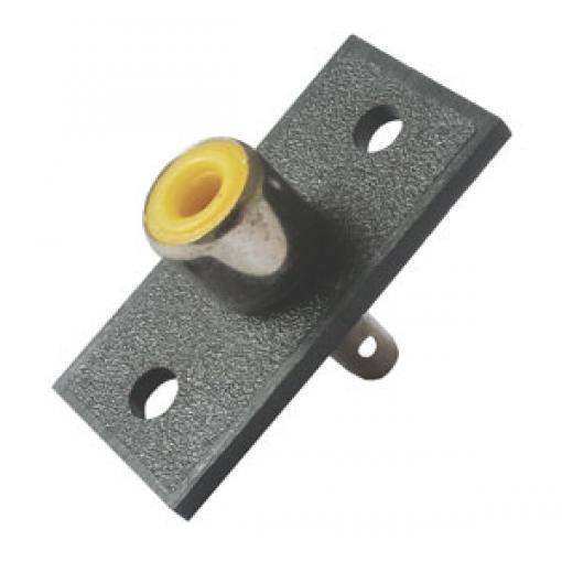 Zdířka CINCH panel 1x na podložce 15x30mm