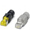 Phoenix Contact VS-08-RJ45-5-Q/IP20 BK Konektor RJ45 1658008 zástrčka, rovná Počet pólů 8 černá 1 ks
