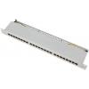 LogiLink NP0060 24 portů patch panel 483 mm (19) CAT 6A 1 U šedá
