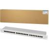 LogiLink NP0060 24 portů patch panel 483 mm (19) CAT 6A 1 U šedá