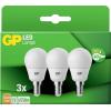 GP GPMGLE14STD854C3 LED Energetická třída (EEK2021) F (A - G) E14 kulatý tvar 5.6 W = 40 W teplá bílá (Ø x d) 45 mm x 84 mm 3 ks