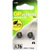 GP knoflíkový článek LR 44 1.5 V 2 ks 110 mAh alkalicko-manganová GP76ASTD222C2