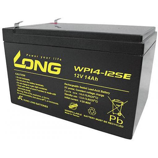 Long WP14-12SE WP14-12SE olověný akumulátor 12 V 14 Ah olověný se skelným rounem (š x v x h) 151 x 100 x 98 mm plochý konektor 6,35 mm odolné proti více