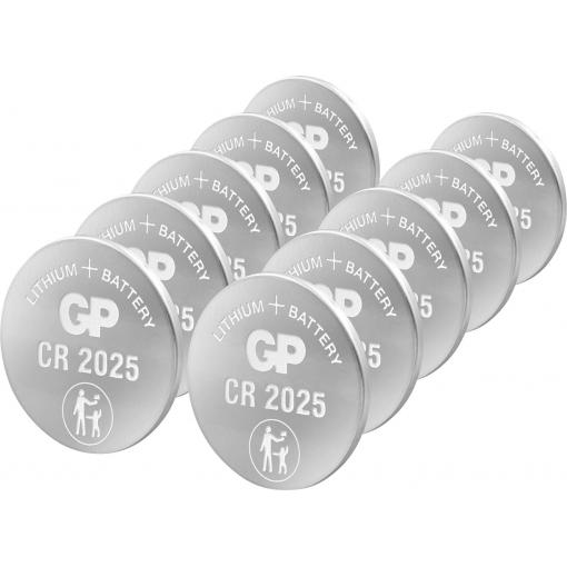 GP knoflíkový článek CR 2025 3 V 10 ks lithiová GPCR2025STD955C10