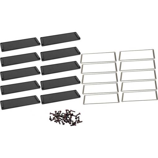 Hammond Electronics pouzdro hliník černá (d x š x v) 6 x 169 x 57 mm 10 ks