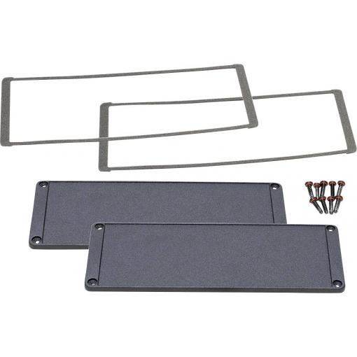 Hammond Electronics pouzdro hliník černá (d x š x v) 6 x 194 x 72 mm 2 ks