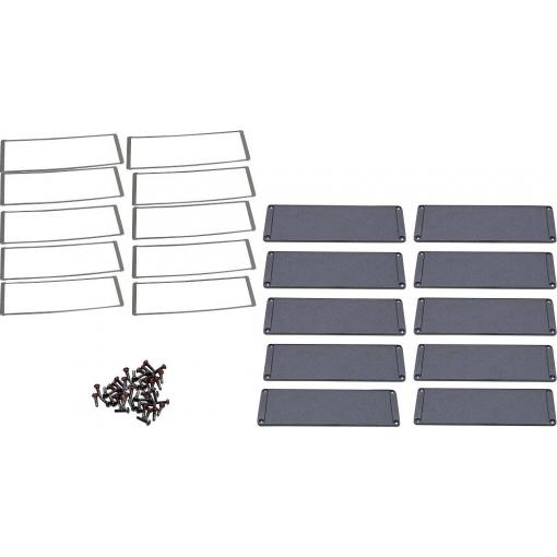 Hammond Electronics pouzdro hliník černá (d x š x v) 6 x 194 x 72 mm 10 ks