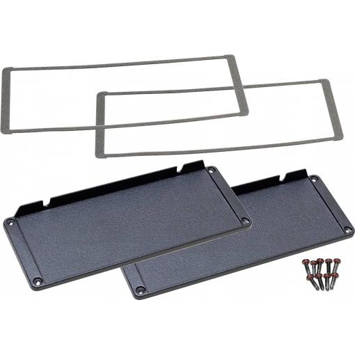 Hammond Electronics pouzdro hliník černá (d x š x v) 16 x 194 x 72 mm 2 ks