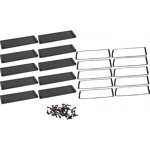 Hammond Electronics pouzdro hliník černá (d x š x v) 6 x 168.50 x 56.90 mm 10 ks