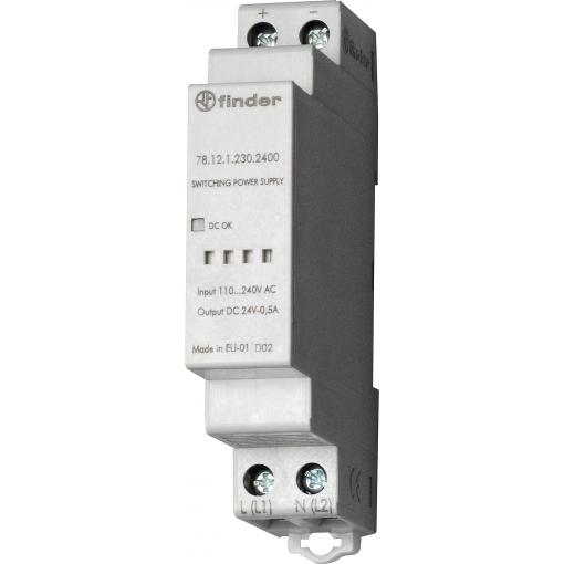 Finder 78.12.1.230.1200 síťový zdroj na DIN lištu 12 V/DC 1.25 A 12 W Obsah 1 ks