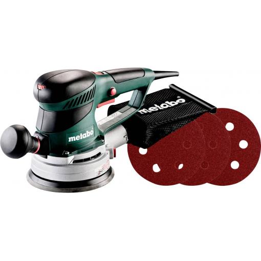 Excentrická bruska Metabo SXE 450 TURBOTEC SET, 350 W, Brusná plocha Ø 150 mm