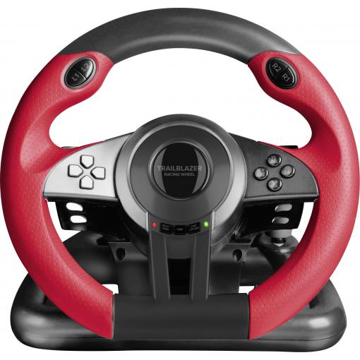 SpeedLink TRAILBLAZER Racing Wheel volant USB PlayStation 3, PlayStation 4, PlayStation 4 Slim, PlayStation 4 Pro, PC, Xbox One, Xbox One S červená/černá vč.