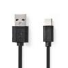 Kabel USB 2.0 A konektor - USB-C konektor, 1m, CCGP60600BK10