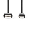 Kabel USB 2.0 A konektor - USB-C konektor, 2m, CCGP60600BK20