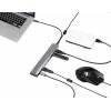 Renkforce RF-3374946 USB Hub 6 + 1 port USB-A USB 3.2 Gen1 5 GBit/s s proudovou přípojkou Pass-Through, s hliníkovým krytem stříbrná