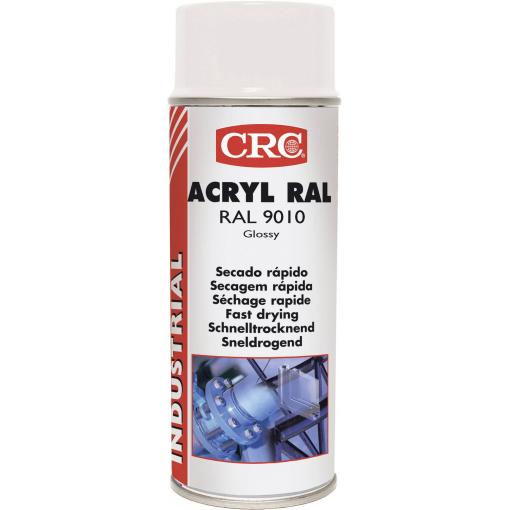 CRC 31064-AA Akrylový-ochranný lak RAL 9010 bílá (lesklá) 400 ml