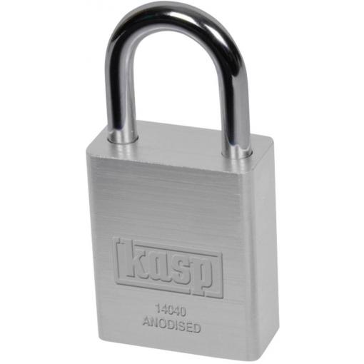 Kasp K14040SILD visací zámek 38 mm zámky s různými klíči stříbrná