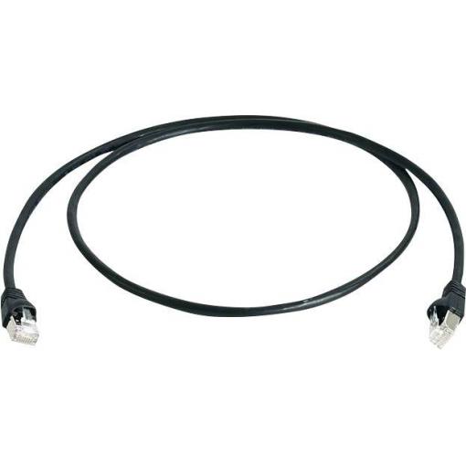 Telegärtner 100009136 RJ45 síťové kabely, propojovací kabely CAT 6A S/FTP 25.00 m černá samozhášecí, bez halogenů, UL certifikace 1 ks