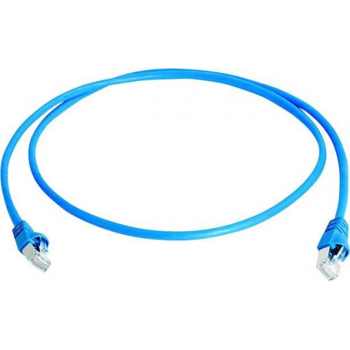 Telegärtner 100009129 RJ45 síťové kabely, propojovací kabely CAT 6A S/FTP 50.00 m modrá samozhášecí, bez halogenů, UL certifikace 1 ks