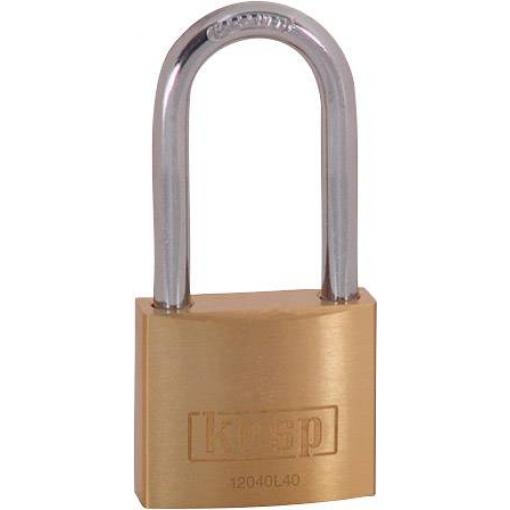 Kasp K12040L40D visací zámek 40 mm zlatožlutá na klíč