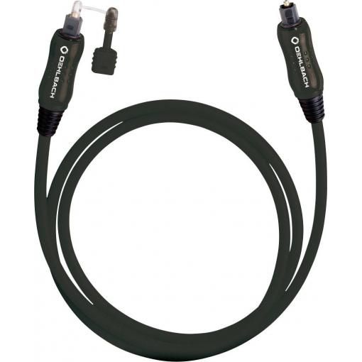 Toslink audio kabel [1x Toslink zástrčka (ODT) - 1x Toslink zástrčka (ODT)] 4.00 m černá Oehlbach OPTO Star Black