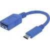 Manhattan USB 2.0, USB 3.0 adaptér [1x USB 3.2 gen. 1 zásuvka A - 1x USB-C® zástrčka] 353540 15.00 cm jednoduché stínění, fóliové stínění