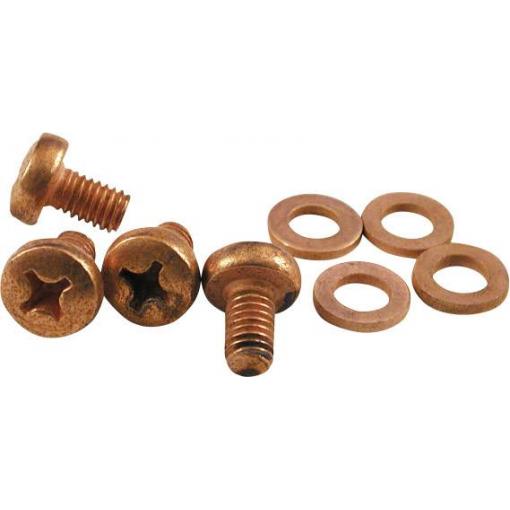 Hammond Electronics SCGM4 náhradní šroub měď přírodní (d x š x v) 10 x 4 x 4 mm 2 ks