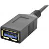Digitus USB 3.0 adaptér [1x USB 3.2 gen. 1 zásuvka A - 1x USB 3.0 zástrčka C ] AK-300315-001-S 0.15 m kulatý, oboustranně zapojitelná zástrčka, dvoužilový
