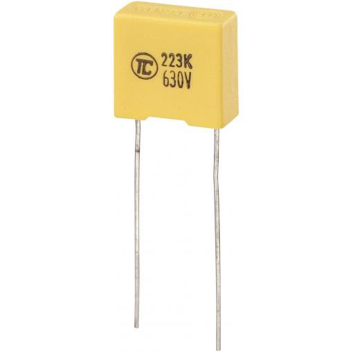 TRU COMPONENTS 1 ks fóliový kondenzátor MKS radiální 0.022 µF 630 V/DC 5 % 10 mm (d x š x v) 13 x 6 x 12 mm