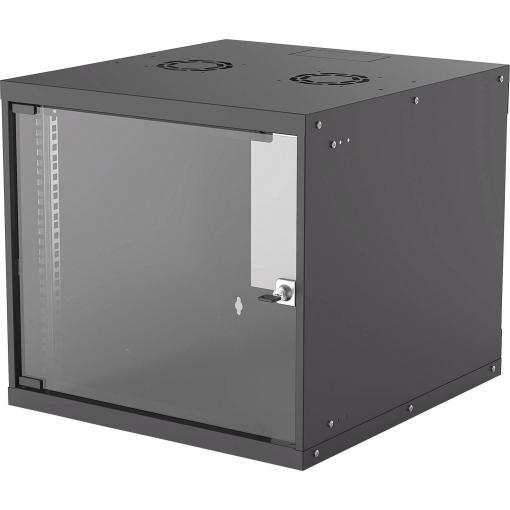 Intellinet Basic Line 9HE 19 nástěnná rozváděcí skříň (š x v x h) 540 x 487 x 560 mm 9 U černá (RAL 9005)