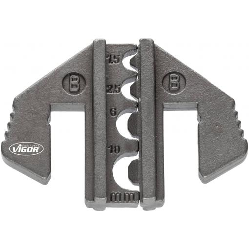 Vigor V2499-B krimpovací nástavec neizolované, uzavřené kabelové koncovky , 1.5 do 10 mm²