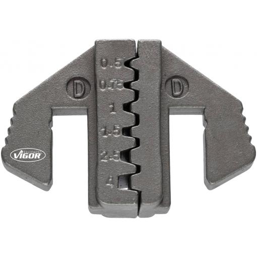 Vigor V2499-D krimpovací nástavec dutiny na kabely, 0.5 do 4 mm²