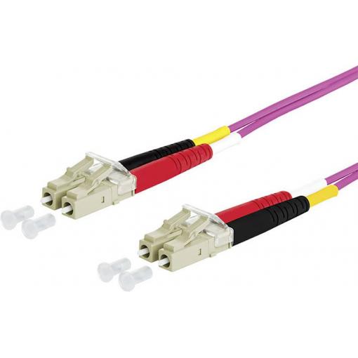 Metz Connect 151S1JOJO20E optické vlákno optické vlákno kabel 2.00 m fialová [2x zástrčka LC - 2x zástrčka LC] 50/125 µ Multimode OM4
