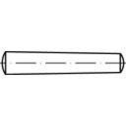 TOOLCRAFT TO-5363184 kuželový kolík 6 mm nerezová ocel A1 10 ks