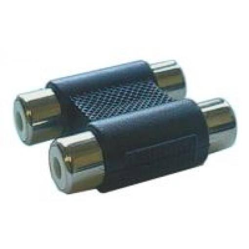 Spojka CINCH kabel/ 2xzdířka-2xzdířka