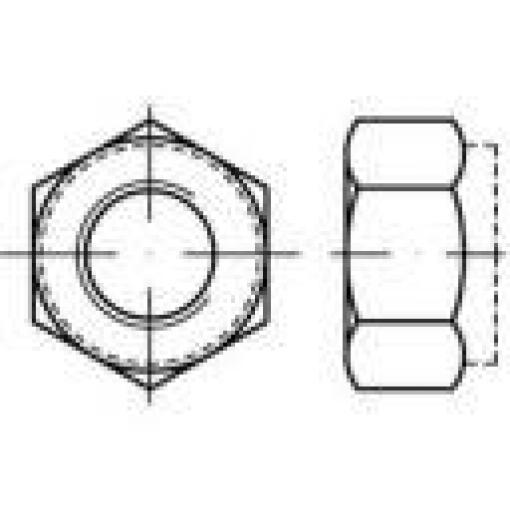 TOOLCRAFT TO-5374671 šestihranné matice M8 DIN 6924 nerezová ocel A4 100 ks