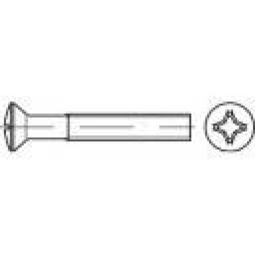 TOOLCRAFT TO-5376489 šroub se zápustnou čočkovou hlavou M3 50 mm křížová drážka Philips nerezová ocel A2 500 ks