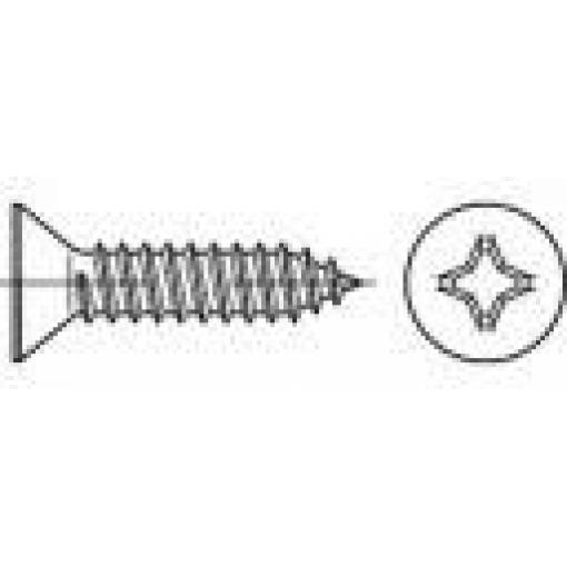 TOOLCRAFT TO-5378337 zápustné šrouby se zápustnou hlavou 16 mm křížová drážka Philips DIN 7982 nerezová ocel A2 100 ks