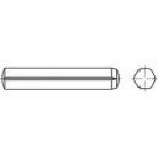 TOOLCRAFT TO-5378598 válcový rýhovaný kolík 8 mm nerezová ocel A1 100 ks